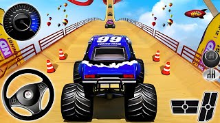 Impossible Monster Truck Stunt Racing Simulator Games  Android GamePlay [upl. by Hajidahk]