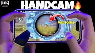 Best HANDCAM 4 Finger  Gyroscope  iPhone 14 Pro max 😍 PUBG MOBILE [upl. by Ibbie]