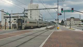 South Shore Line  Trains at New Stations [upl. by Nyluqcaj]