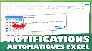 Comment créer des notifications dévénements dans Excel [upl. by Cheshire]