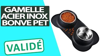 Avis Gamelle Bonve Pet pour chien chat bol en Acier Inoxydable [upl. by Georgianne]