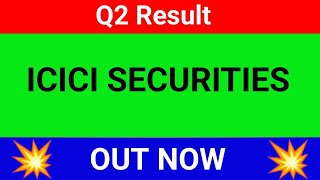 icici securities Q2 results 2025  ICICI securities share result today  ICICI securities news today [upl. by Suneya]