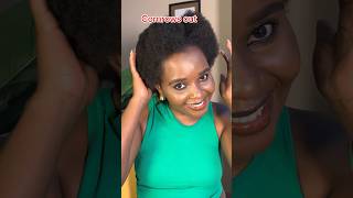 Straightening 4C Natural hair without any heat shortsfeed naturalhair [upl. by Mcmath]