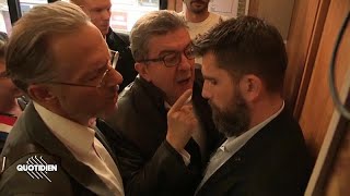 Mélenchon et la quotpolice politiquequot  les images de la rixe [upl. by Silvester852]