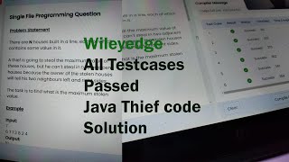 Wiley Edge Technical Assesment  Java Code Solution  Thiaf steal [upl. by Enelram]