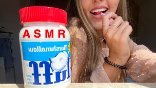 ASMR  eating marshmallow fluff pt 2 🍭 [upl. by Anined]