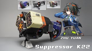 4in1 ZhuYuans Suppressor K22  ZenlessZoneZero [upl. by Ardnazxela639]