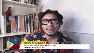 Bilog Ang Balita Treaty of Tordesillas [upl. by Idnic]