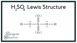 H2SO4 Lewis Structure Sulfuric Acid [upl. by Nahgam]