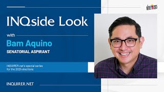 INQside Look with senatorial aspirant Bam Aquino  VotePH [upl. by Llertak]