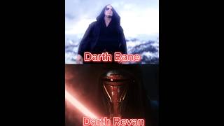 Darth Revan VS Darth Banestar wars [upl. by Anelrahs]