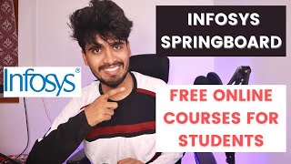 Free Online Courses by Infosys for Students  Infosys Springboard Free Online Courses [upl. by Magnien]