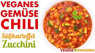 Gesundes leckeres VEGANES GEMÜSE CHILI  Einfaches veganes Rezept kochen  Vegan gesund essen [upl. by Schaefer]