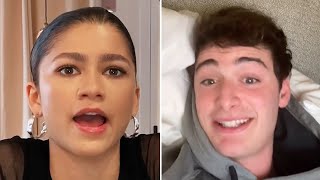 Zendaya REACTS to Noah Schnapp Coming Out as Gay [upl. by Euqinwahs989]