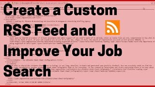 How to Create a Custom RSS Feed [upl. by Barthelemy240]