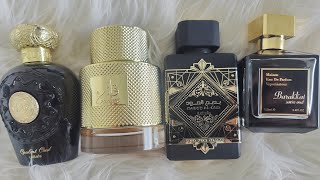 🖤COMPARING MIDDLE EASTERN PERFUMES•BADEE AL OUDBARAKKAT SATIN OUDQAEEDOPULENT OUD🖤 [upl. by Anelem995]