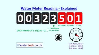 How to Read a Water Meter  Numbers Explained [upl. by Anomer967]