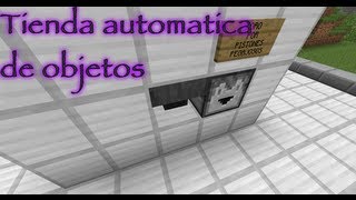 Tutorial de redstone Tienda automática de objetos  Minecraft [upl. by Nivrek939]