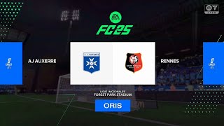 AJ AUXERRE vs STADE RENNAIS FC Ligue 1 2425 3 NOV ⚽ EA FC 25 eafc25 easports [upl. by Sewoll]