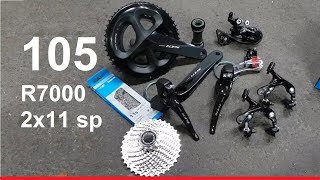 Groupset Roadbike Shimano 105 R7000 ⭐⭐⭐⭐⭐ 2x11 speed Terbaru [upl. by Algernon341]