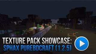 Minecraft Texture Pack Showcase  Sphax PureBDCraft 125 [upl. by Issak105]