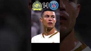 AlNassr VS PSG Imaginary match Messi mbappe neymar vs ronaldo 🔥 youtube shorts football [upl. by Keelia516]