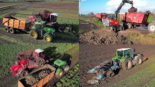 Bieten rooien  Ploegen  Beet harvest  Plowing  Vervaet  John Deere  Fendt  Case IH  Lemken [upl. by Warford193]