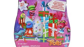 Dreamworks Trolls Advent Calendar 2017 Unboxing Toy Review Holiday Countdown [upl. by Kcirdaed]