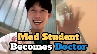 Med Student Finally Becomes a Doctor  Med School Vlog [upl. by Arait617]