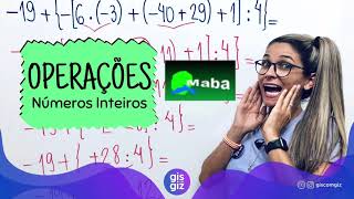 OPERAÇÕES COM NÚMEROS INTEIROS NEGATIVOS E POSITIVOS  Com a prof Gis [upl. by Priscella]