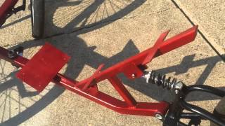 My homebuilt Recumbent trikepart2 [upl. by Aviva]