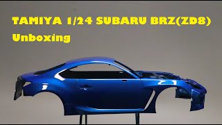 Unboxing SUBARU BRZ ZD8 TAMIYA 124 [upl. by Enieledam]