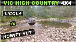 4WD Tracks From Licola To Howitt Hut   Cracking Storm Rolled In [upl. by Kidd445]