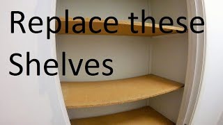 Replacing a Set of Linen Press or Closet Shelves [upl. by Nevai]