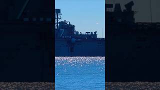 🇺🇸🫡WELCOME HOME 🔱🇺🇸USS Iwo Jima LHD7 Waspclass amphibious assault ship Speed 22 knots 25 mph [upl. by Rock]