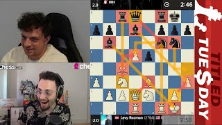 GothamChess is in SHOCK Levy Rozman vs Hans Niemann [upl. by Ravo]