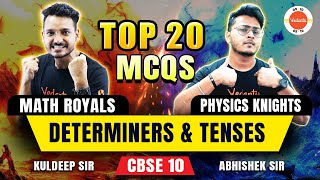 20 Most Important Questions MCQ from Determiners amp Tenses 🎯 Class 10 English Grammar ✅ [upl. by Kresic]