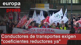 Unos trescientos conductores de transportes de CyL exigen quotcoeficientes reductores yaquot [upl. by Itirahc]