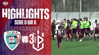 Calcio Serie D Gir G  Olbia CalcioFlegrea Puteolana 13 Highlights [upl. by Rysler]