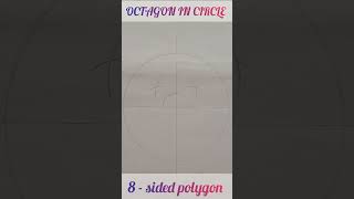 How to draw a polygon with eight sidesoctagon in a circle [upl. by Marna]