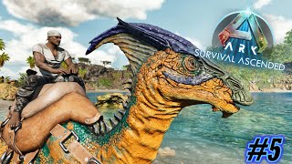 ARK Survival Ascended  RODE A PARASAUR My First Dino Ride  Episode 5 [upl. by Kelleher324]