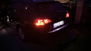 VW Golf MK7 5G with rear T20 LED indicators from Boslla [upl. by Ellekcir24]