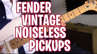 Fender Vintage Noiseless Pickups  they sound AMAZING [upl. by Enirehtacyram]