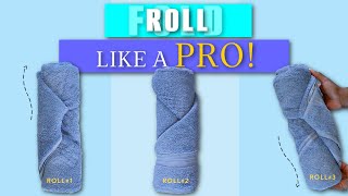 How to Fold ROLL Bath Towels Like a Pro  Judi the Organizer [upl. by Hugh]