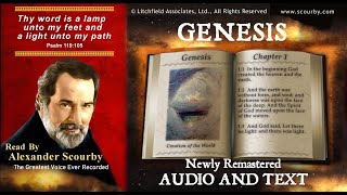 1  Book of Genesis  Read by Alexander Scourby  AUDIO amp TEXT  FREE on YouTube  GOD IS LOVE [upl. by Ahsauqram]