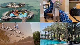 Lagoona Beach Resort 🏝️  سفرة عائلية للبحرين 😍💕 part 1 ⏳ [upl. by Ardnaxela]