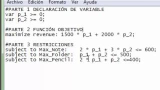 Tutorial AMPL [upl. by Llesirg]