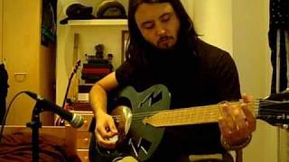 Homemade Resonator Guitar Lydia  Jam 1 [upl. by Aiker]