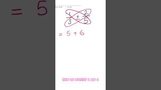 You NEEd this maths trick to add fractions with different denominators mathematics mathstricks [upl. by Crooks]