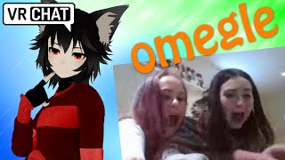 OMEGLE GIRLS TERRIFIED BY VRCHAT WOLF BOI [upl. by Irpac]